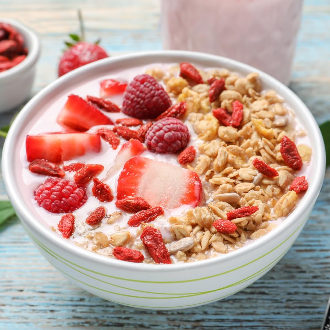 Pure Original Ingredients Goji Berry Powder (227g) - Wolfberry Traditional Herbal Food Supplement, Non-GMO - görsel 5