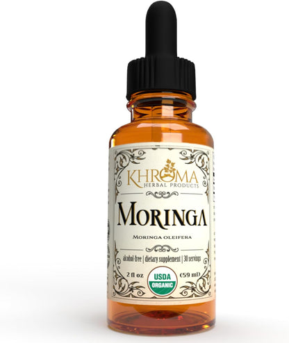 Khroma Herbal Products Organic Moringa Liquid Extract – 60 ml (30 Servings)
