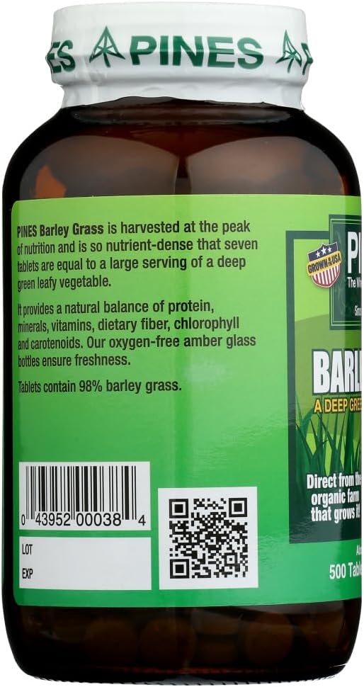 Pines Barley Grass 500 Milligrams 500 Tablets - görsel 2