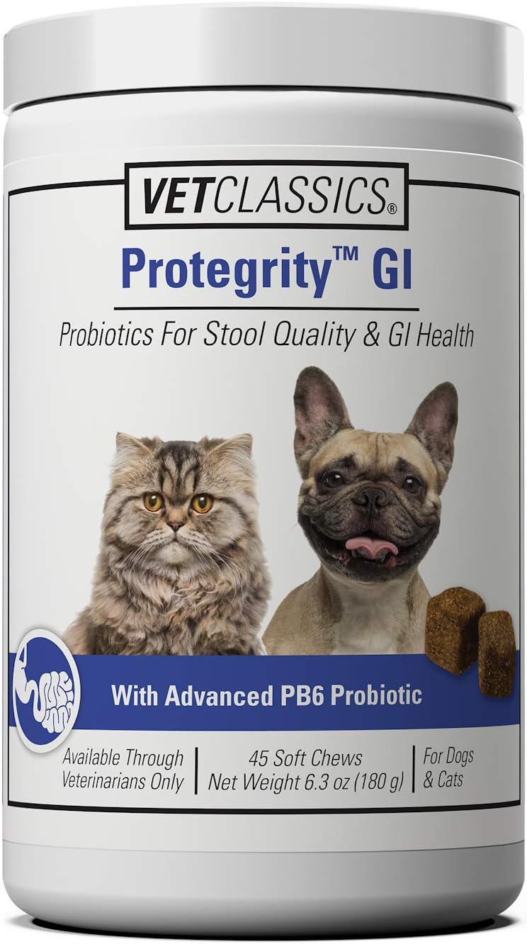 Vet Classics Protegrity GI Probiotics for Dogs and Cats - 45 Soft Chews - görsel 1