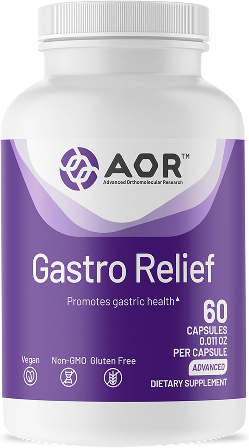 AOR Gastro Relief 60 Vegan Capsules, 30-Day Supply - görsel 1
