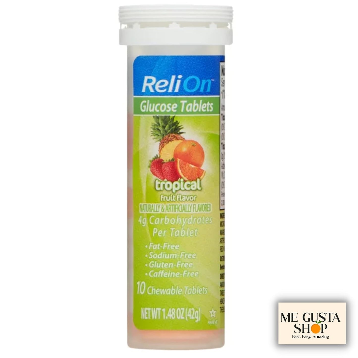 Relion Glucose Tablets, Tropical Fruit Flavour, 10 Count (Pack of 3) - görsel 7