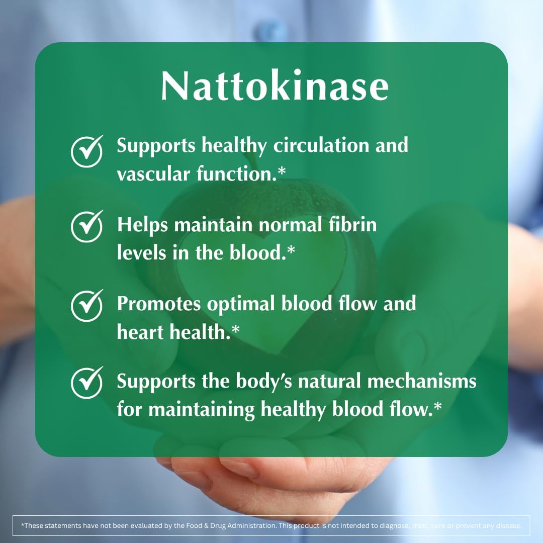 PROVITA Nattokinase Supplement 2000 FU – 100mg, 60 Capsules – Heart & Cardiovascular Support - görsel 3