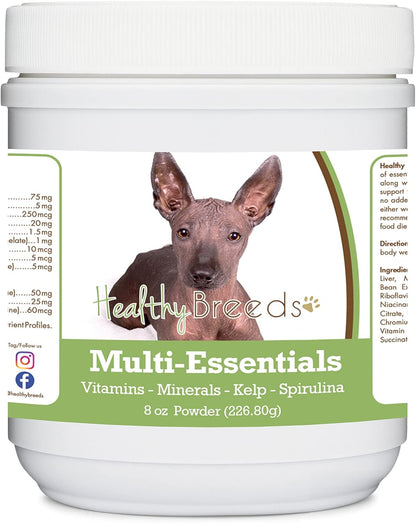 Healthy Breeds Xoloitzcuintli Multi-Essentials Powder for Dogs - Vitamins, Minerals & Antioxidants - 227 g