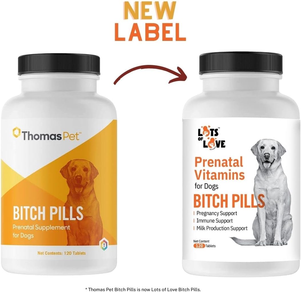 Bitch Pills | Dog Prenatal Vitamins | Prenatal Vitamins for Dogs | Prenatal for Dogs | Thomas Pet Earlier | 120 Tablets - görsel 2