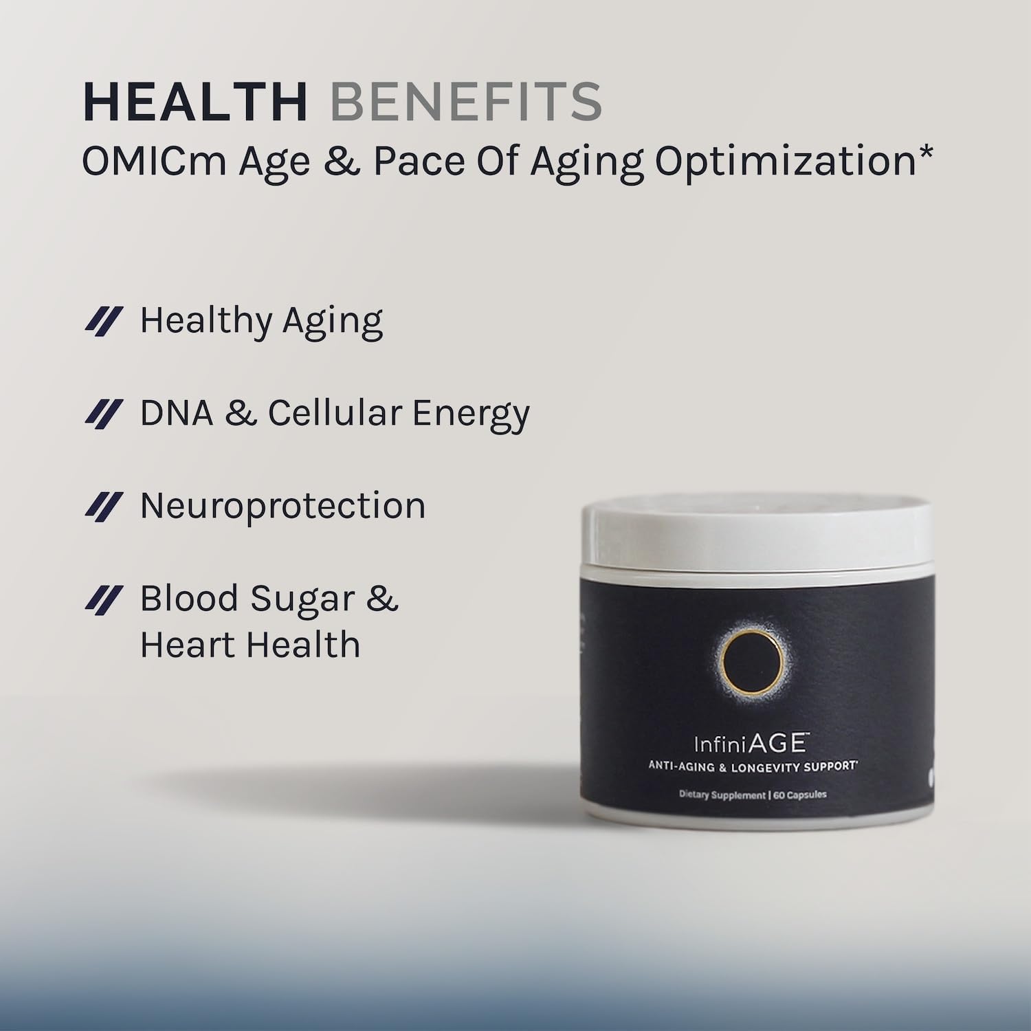 InfiniWell InfiniAge Longevity Supplements – Advanced Cellular Health with Lutein, NAC & Low-Dose Zinc (30 Capsules) - görsel 2