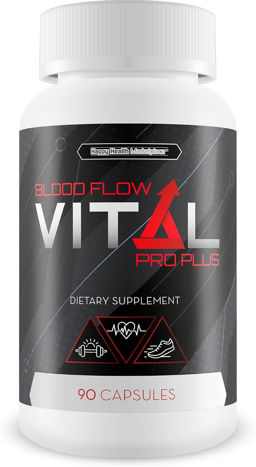 Blood Flow Vital Pro Plus - Improved Formula - Premium Blood Flow Supplement for Men - görsel 1