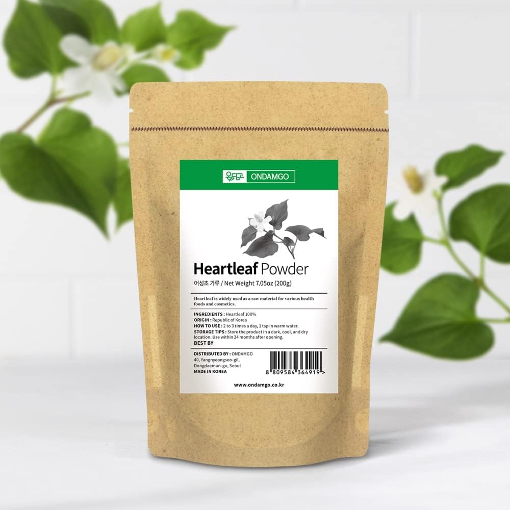 Pure Houttuynia Cordata Powder - Traditional Asian Herbal Tea Ingredient (200g) - görsel 6