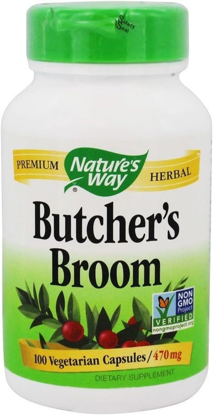 Nature's Way Butcher's Broom Root – 100 Capsules