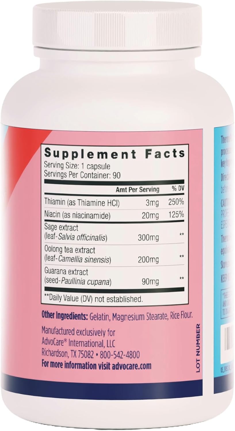 AdvoCare ThermoPlus Vitamin & Herbal Food Supplement - 90 Capsules - görsel 2