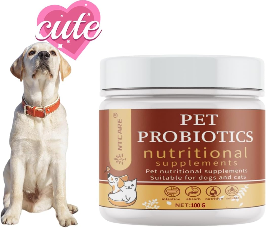 Probiotic Powder for Dogs & Cats – Digestive Wellness & Natural Defence Support with Prebiotics and Enzymes – Veterinarian Formulated – 100g - görsel 4