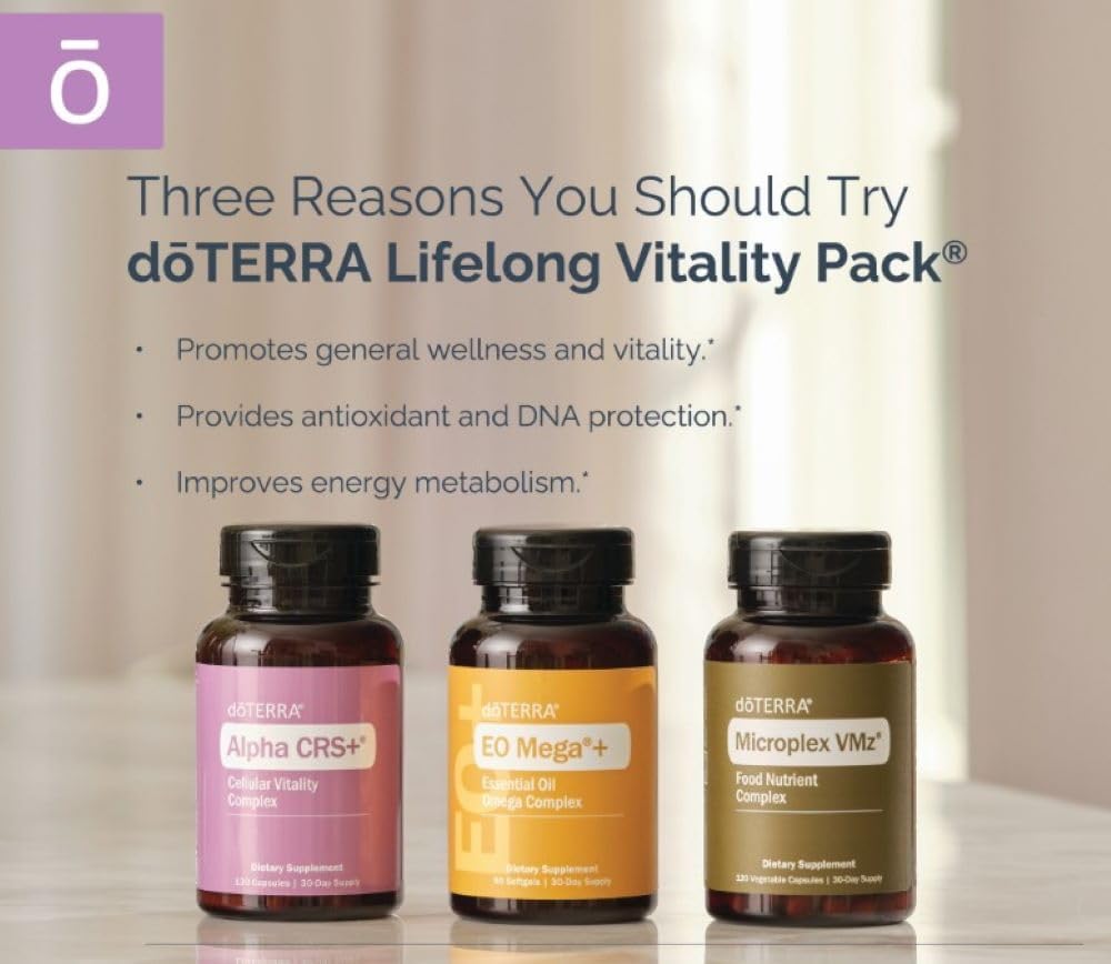 doTERRA Lifelong Vitality Pack - Alpha CRS+, xEO Mega, and Microplex VMz - görsel 3