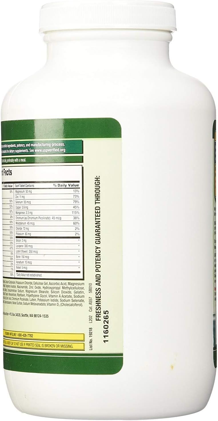 Kirkland Signature Adult 50+ Multi Vitamins & Minerals, 400 Tablets (2 Pack) - görsel 3