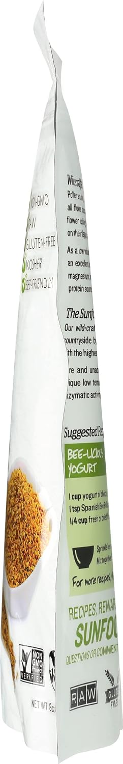 Sunfood Superfoods Raw Wild-Crafted Bee Pollen - 227g - görsel 6