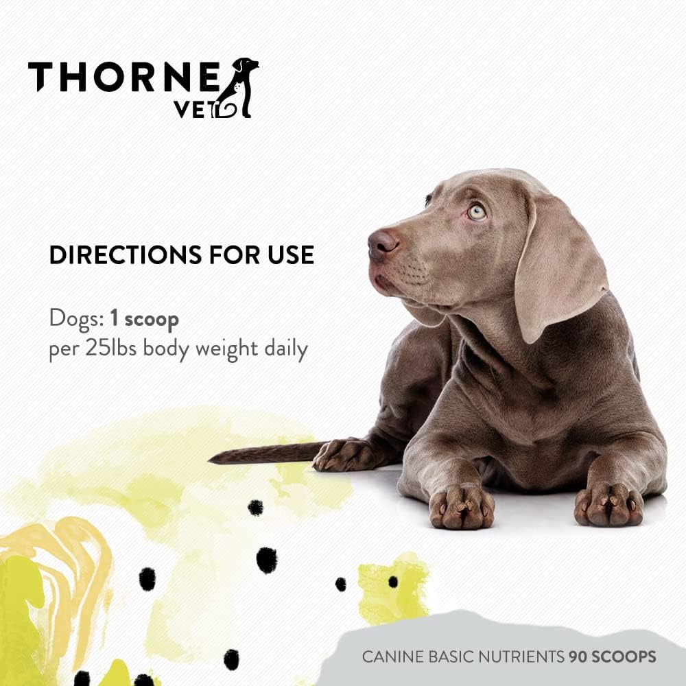 ThorneVet Canine Basic Nutrients Powder – Multivitamin Support for Dogs, 90 Scoops - görsel 6