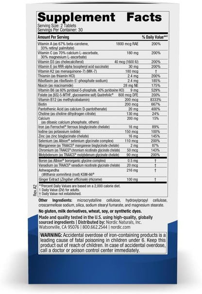 Nordic Naturals Women's Multivitamin Extra Strength - 60 Tablets