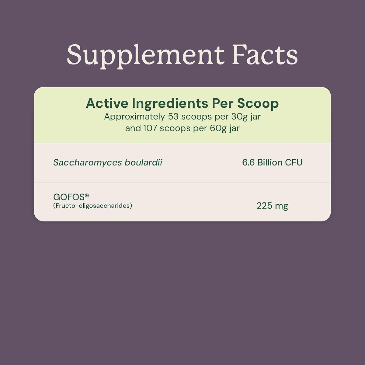 Animal Biome S. Boulardii + FOS Powder – Promotes Immune Health: A significant portion of the immune system – Image 3