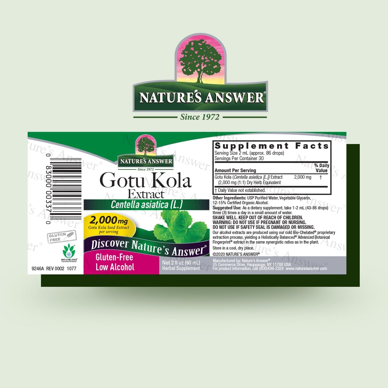 Nature's Answer Gotu-Kola Herb 60 ml - görsel 2