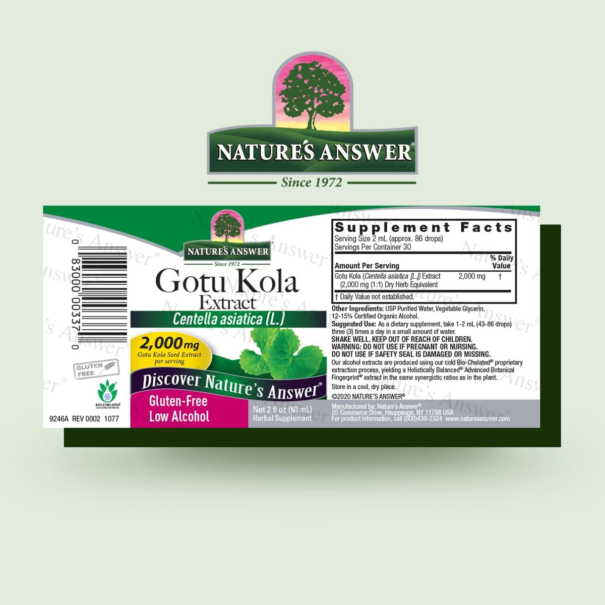 Nature's Answer Gotu-Kola Herb 60 ml - görsel 2