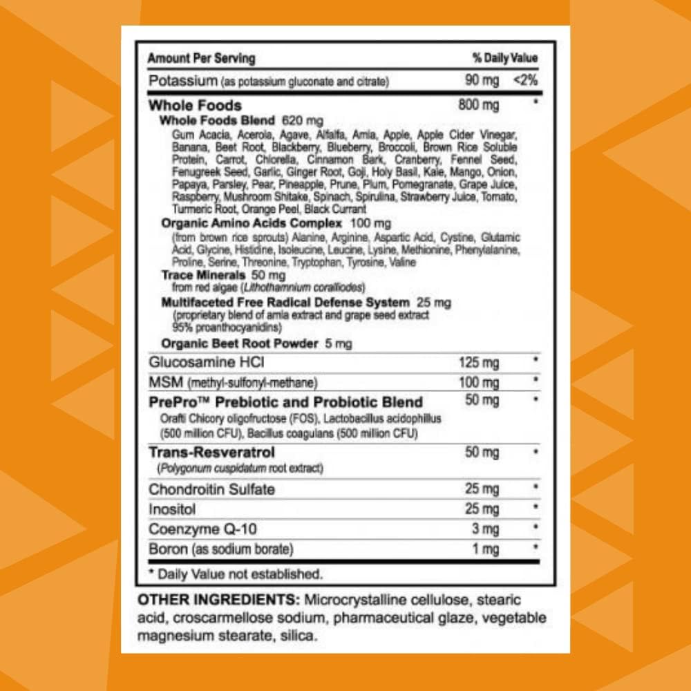 Youngevity Beyond Tangy Tangerine 2.0 Multivitamin & Mineral Complex - 120 Tablets - görsel 3