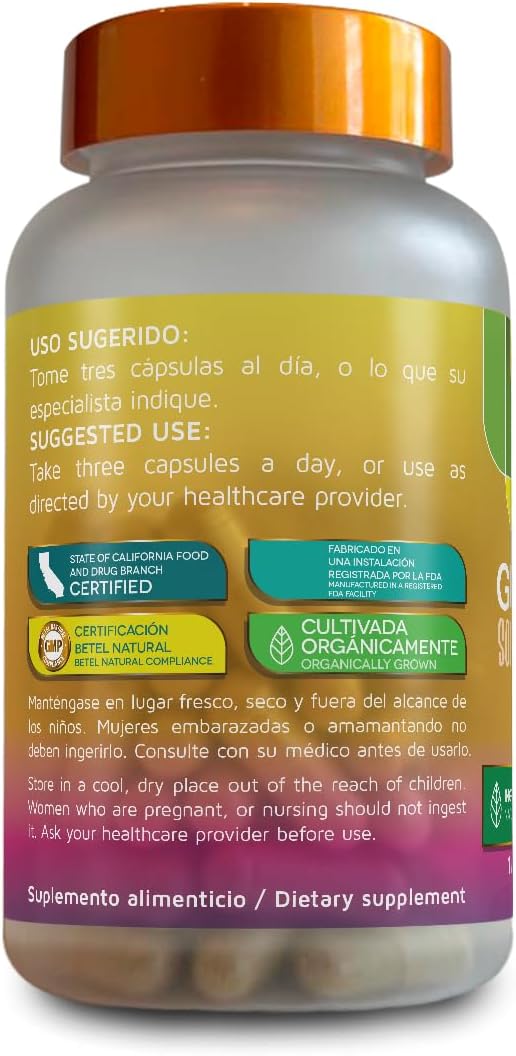 Betel Natural Premium Guanabana Graviola Capsules - 1500 mg - 90 Capsules - görsel 3