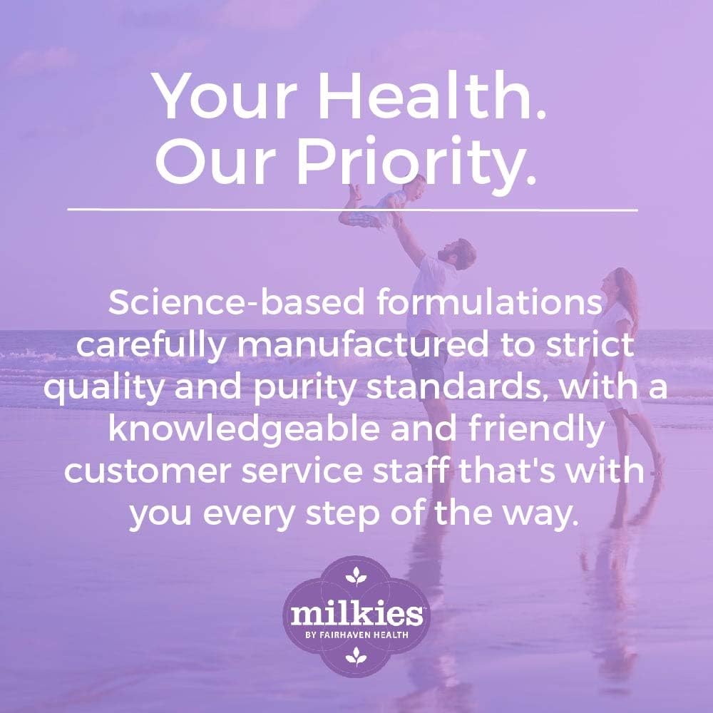 Milkies Fairhaven Health Nursing Postnatal Multivitamin for Breastfeeding Mum - Vitamin D & B, Vegetarian, Gluten-Free - 60 Capsules - görsel 6