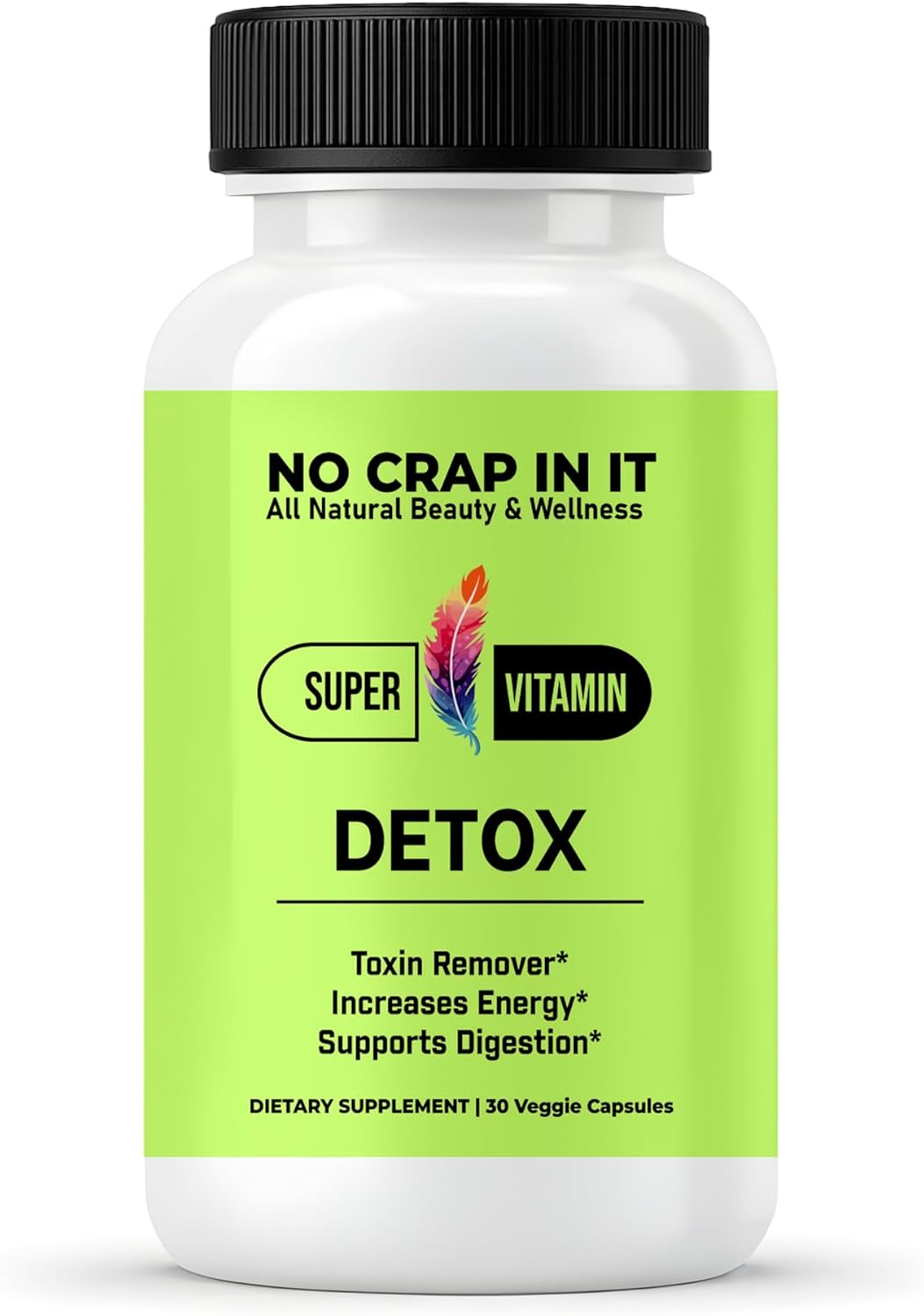 No Crap In It Detox Vitamins (30) - görsel 1