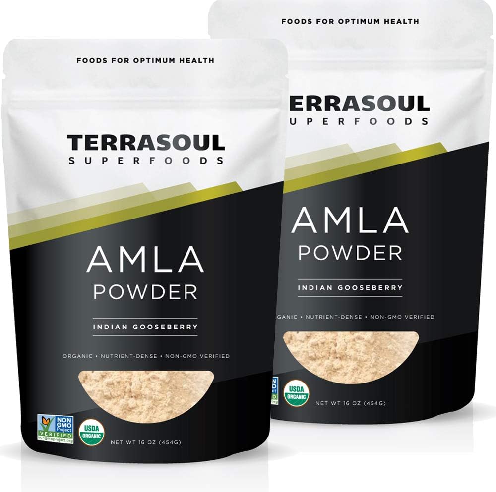 Terrasoul Superfoods Organic Amla Berry Powder (Amalaki), 2 lbs - Rich in Antioxidant Vitamin C - görsel 1