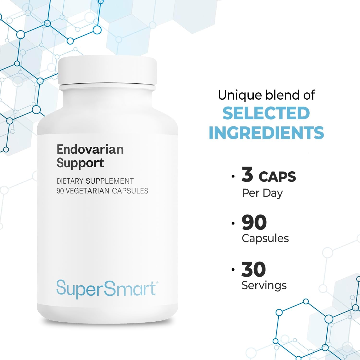 Supersmart Endovarian Support (Advanced Formula) - 90 Vegetarian Capsules - görsel 4