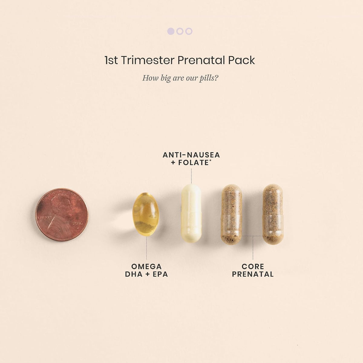 Perelel 1st Trimester Prenatal Pack, Multivitamin with Folate, Vitamin D, Omega 3, Iron & Ginger, Nutritional Support for Early Pregnancy, 30 Daily Pill Packs - görsel 7