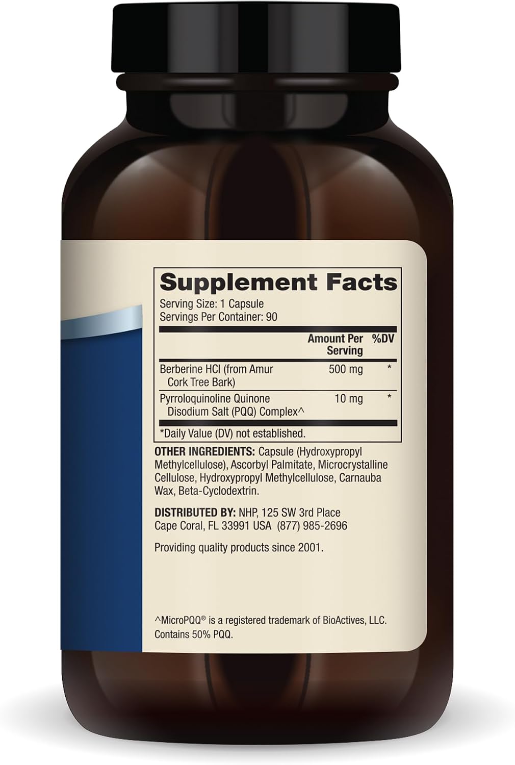 Dr. Mercola Berberine and MicroPQQ Advanced – Metabolic, Mitochondrial & Brain Support – Non-GMO, Gluten-Free & Soya-Free – 90 Capsules - görsel 2