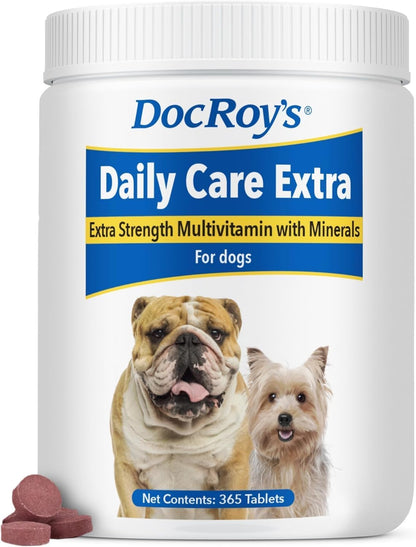 Doc Roy's Daily Care Extra Canine Multivitamin Supplement for Dogs (180 Tablets)