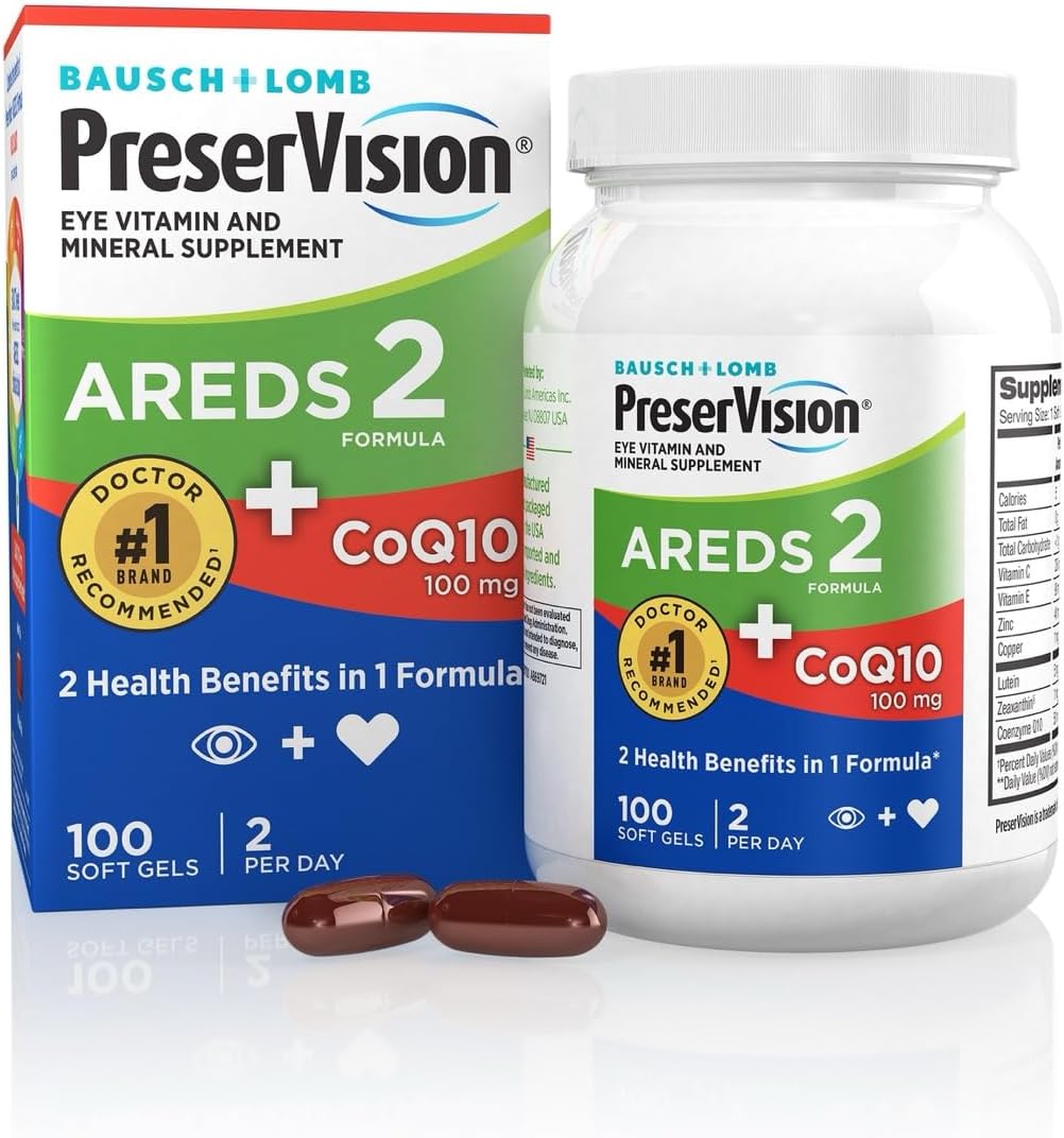 PreserVision AREDS 2 Eye Vitamins with CoQ10 – Eye Health Support: Vitamin C and E provide antioxidant protection, – Image 8
