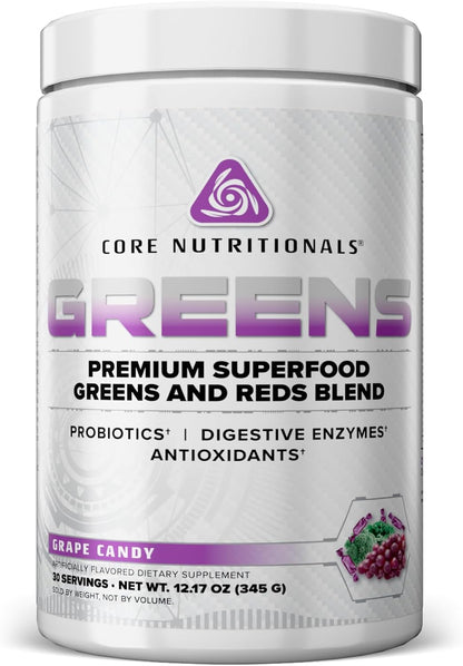 Core Nutritionals Greens - Superfood Reds & Greens Blend, Chocolate Decadence, 30 Servings