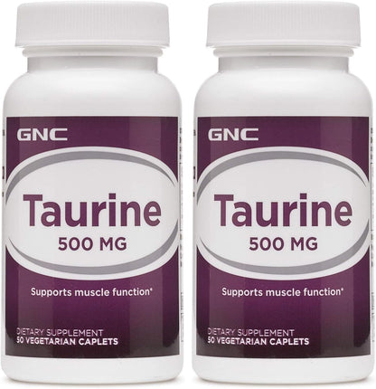 GNC Taurine 500mg, 50 Caplets
