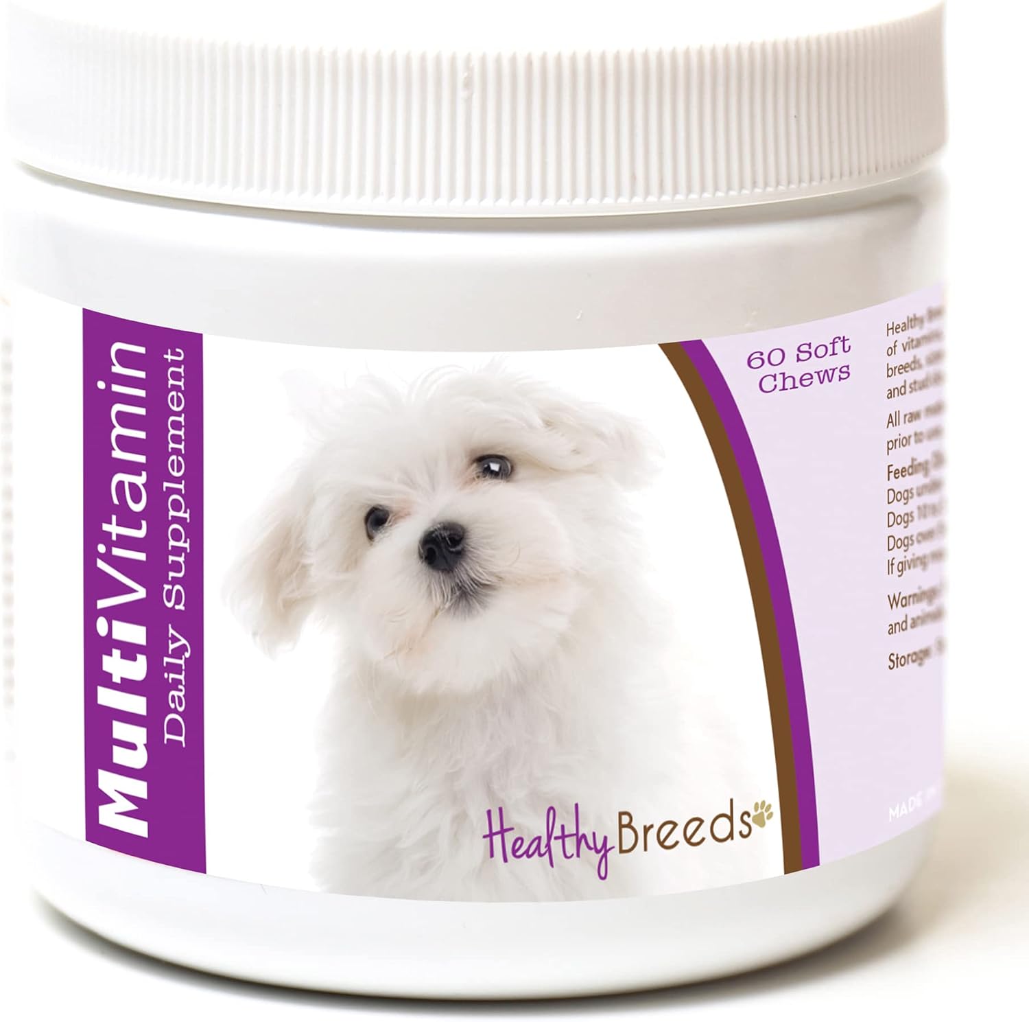 Healthy Breeds Maltese Multivitamin Soft Chews - 60 Count - görsel 1
