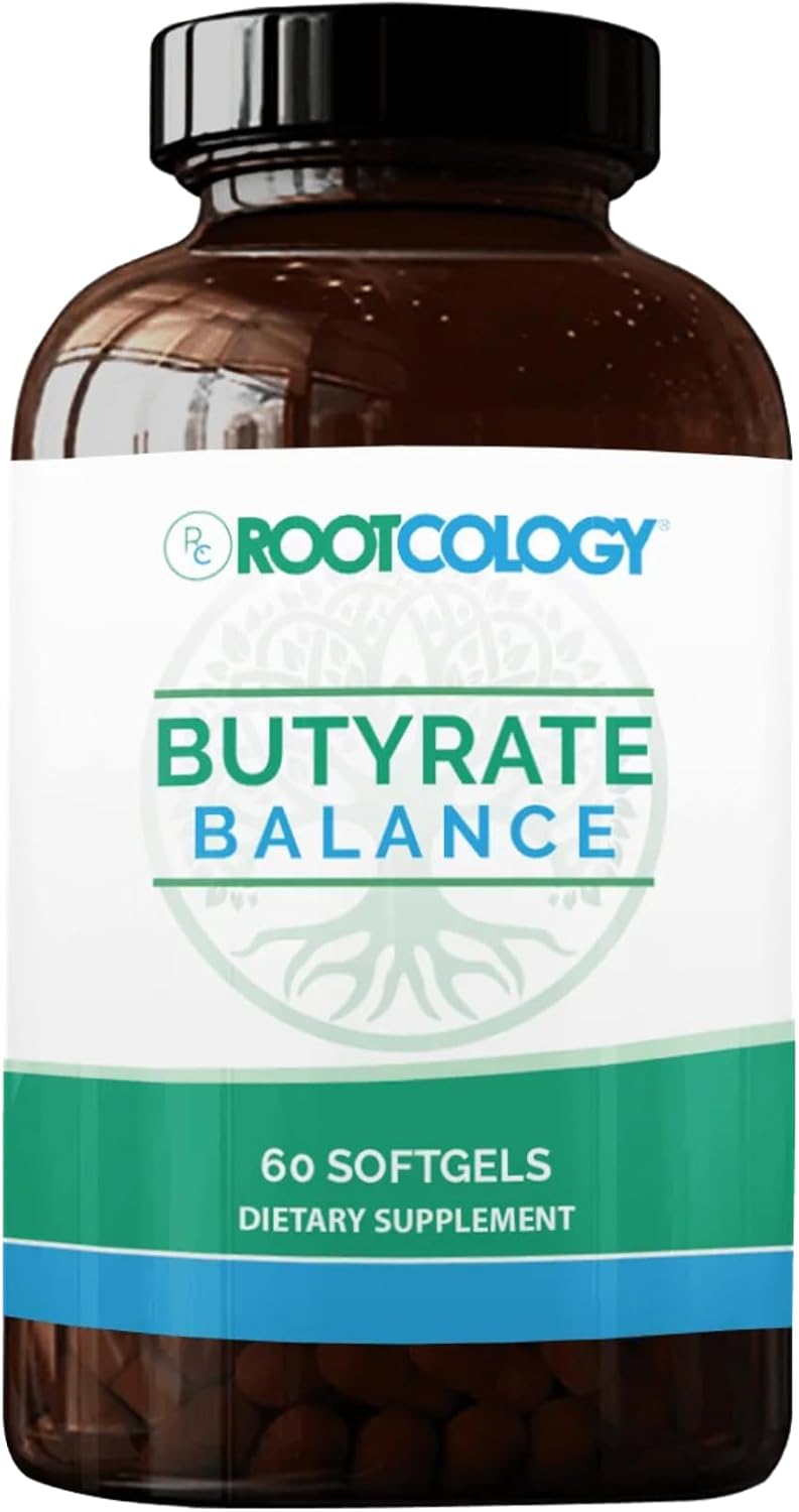 Rootcology Butyrate Balance - Postbiotic with Tributyrin for Gut and Immune Health - 60 Softgels - görsel 1