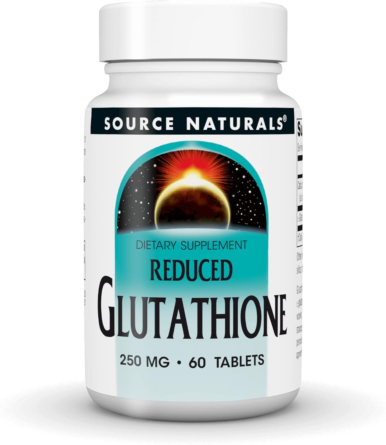 Source Naturals Reduced Glutathione 250mg - Antioxidant & Liver Support, 60 Tablets - görsel 1