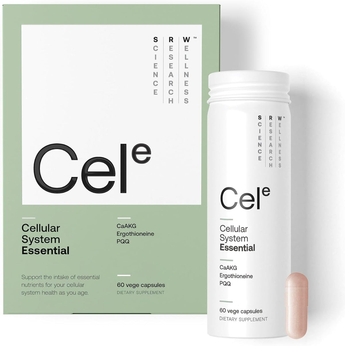 SRW Cel Essential | Wellness Supplement for Healthy Ageing | Supports Energy, Mental Performance & Muscle Health | 60 Capsules - görsel 1