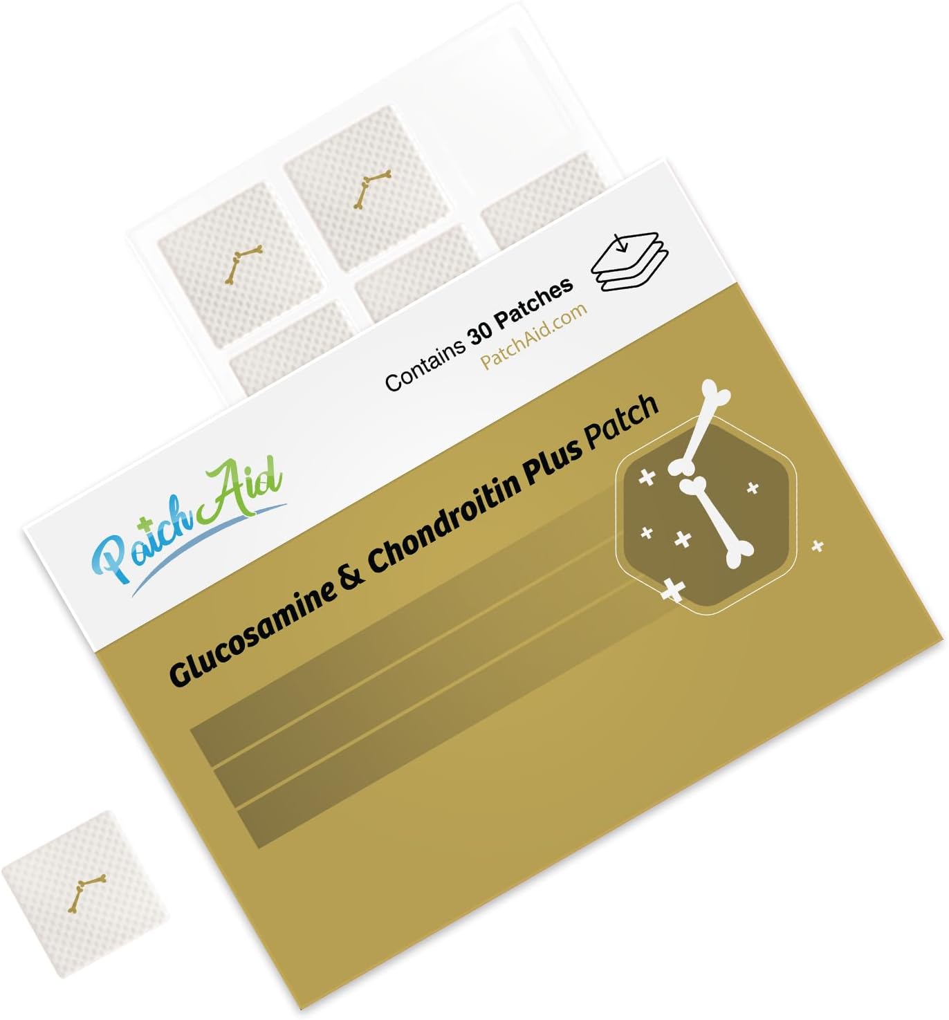 PatchAid Glucosamine and Chondroitin Topical Patch, 30-Day Supply - görsel 2