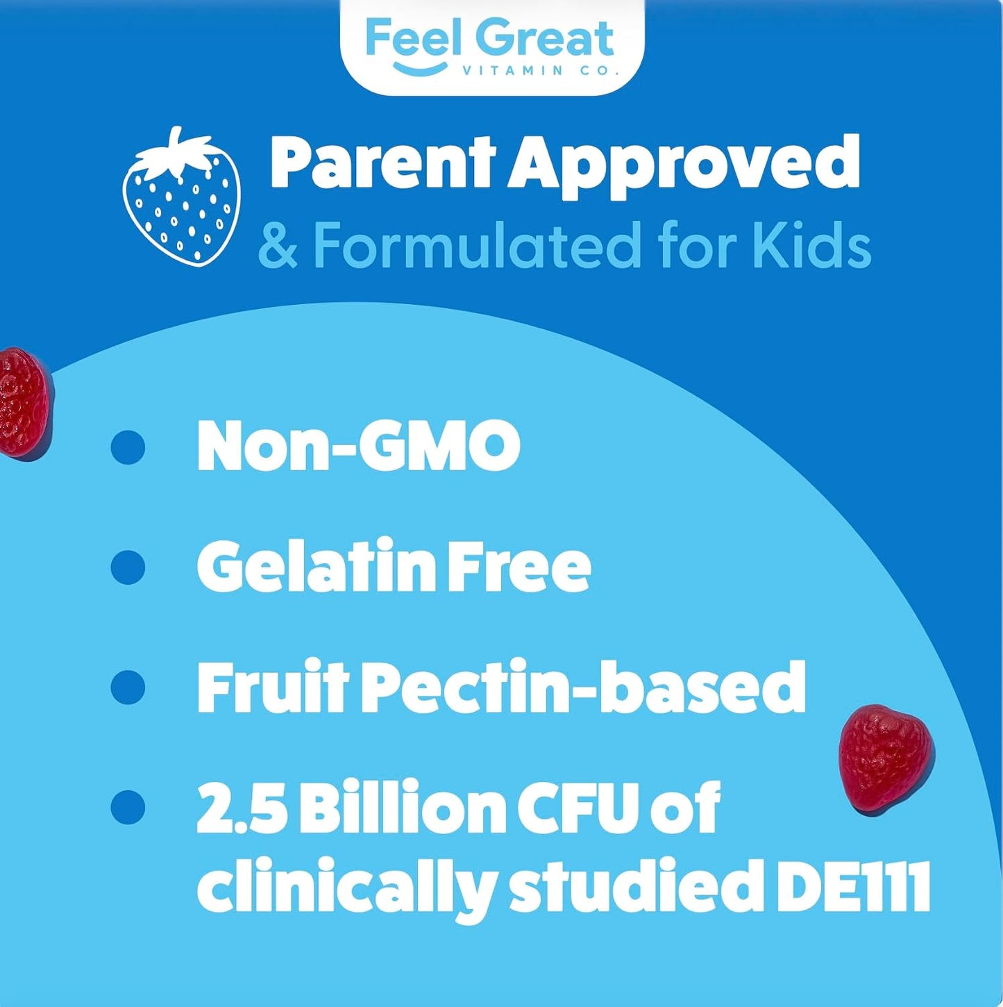 Feel Great USDA Organic Kids Probiotics Gummies - görsel 5