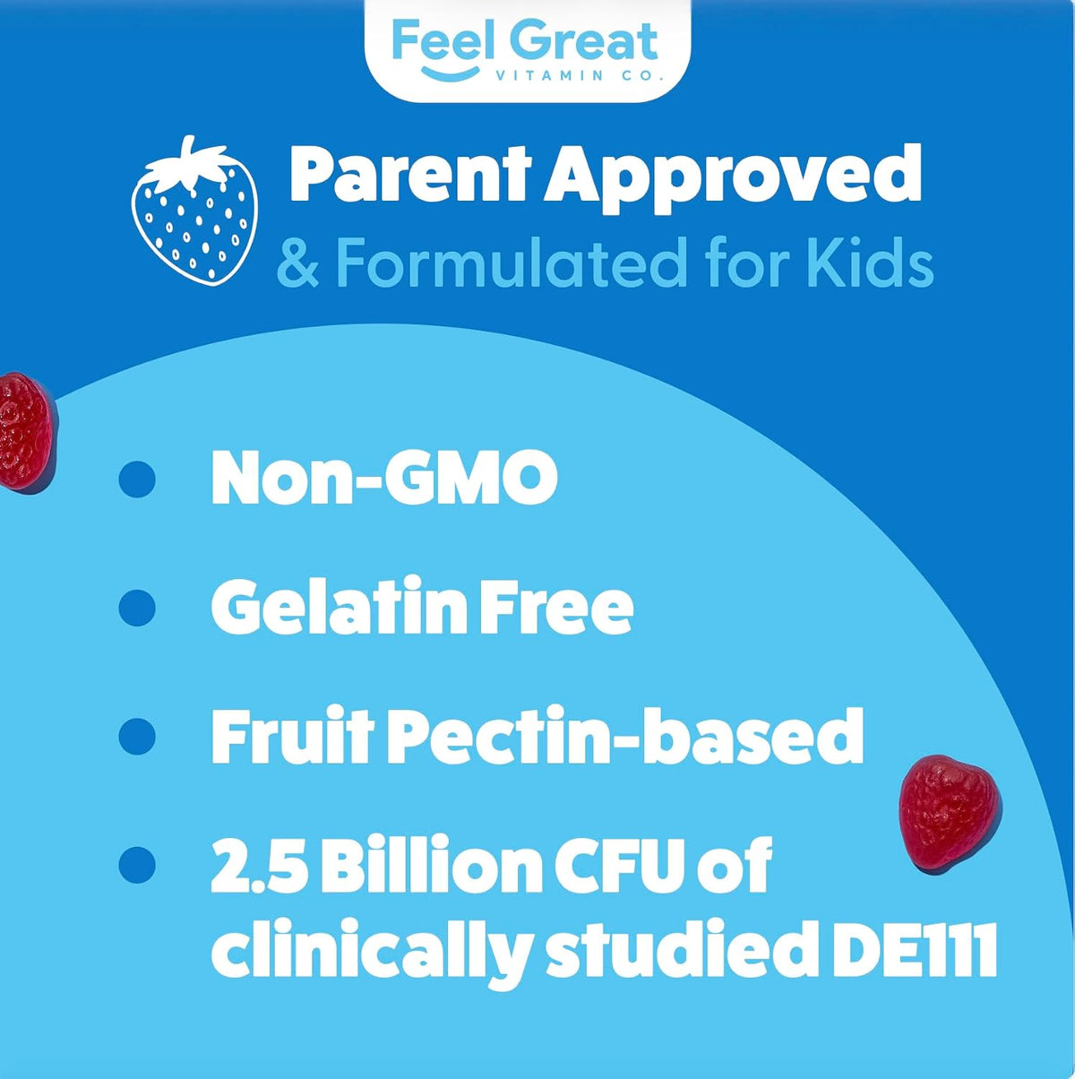 Feel Great USDA Organic Kids Probiotics Gummies - görsel 5