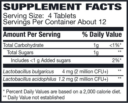 Rising Health Floranex™ Lactobacillus Probiotic Dietary Supplement Tablets for Digestive & Gut Health