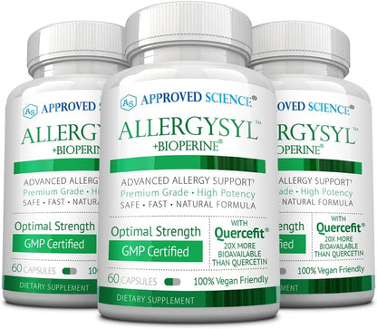 Approved Science Allergysyl – Seasonal Allergy & Immune Support – 360 Capsules