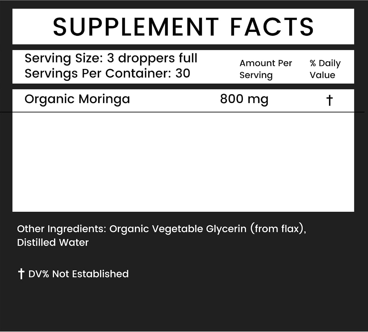 Khroma Herbal Products Organic Moringa Liquid Extract – 60 ml (30 Servings) - görsel 4