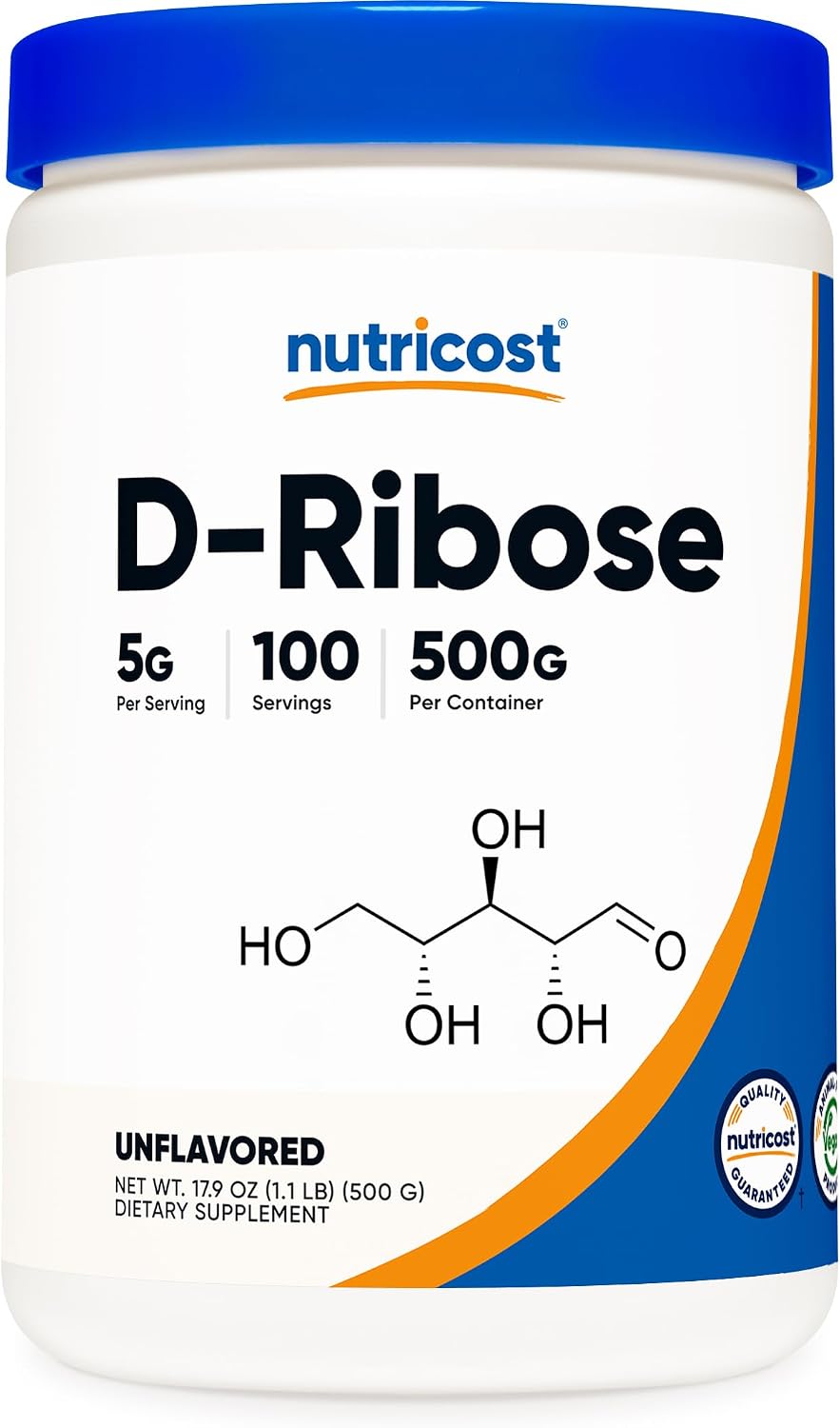Nutricost D-Ribose Powder, 500g (100 Servings) - görsel 1