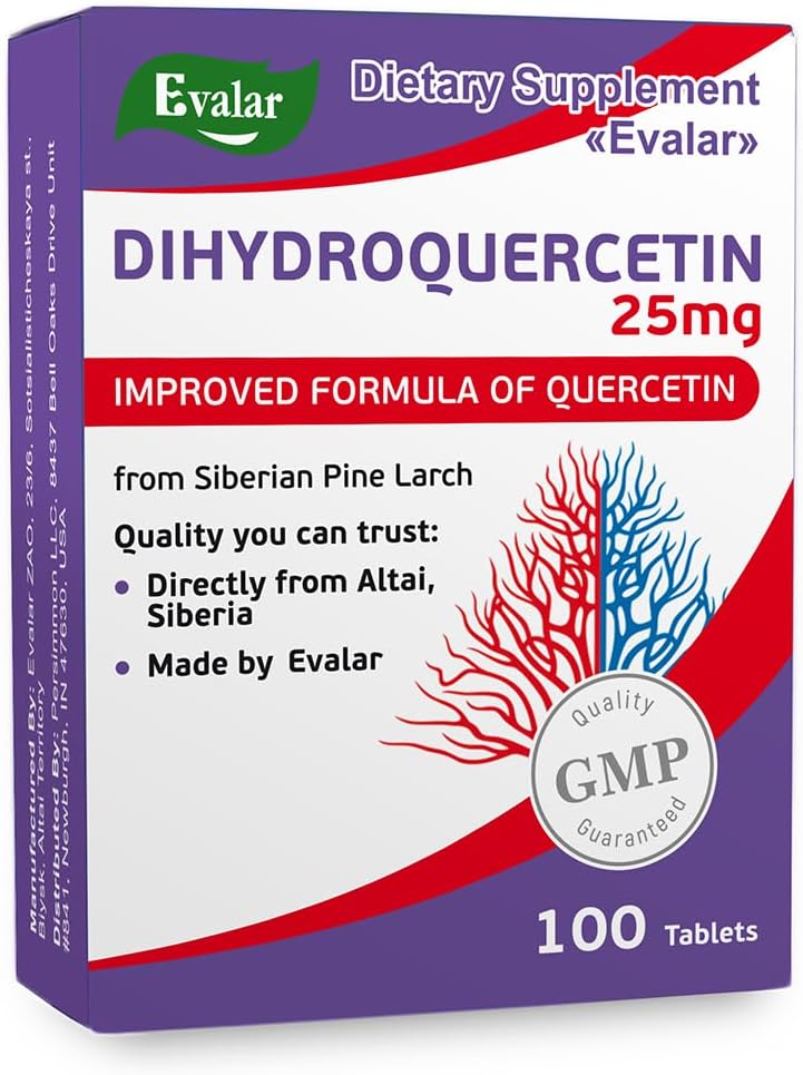 Evalar Dihydro Quercetin Siberian Larch Bioflavonoid 100 Tablets - görsel 1
