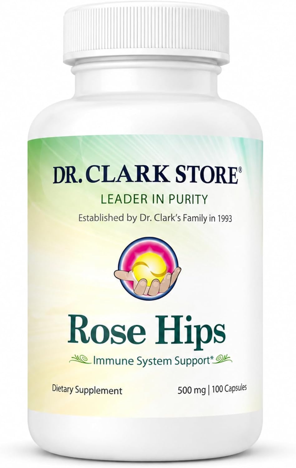 Dr Clark Store Rose Hips Supplement, 500 mg, 100 Gelatine Capsules - görsel 1