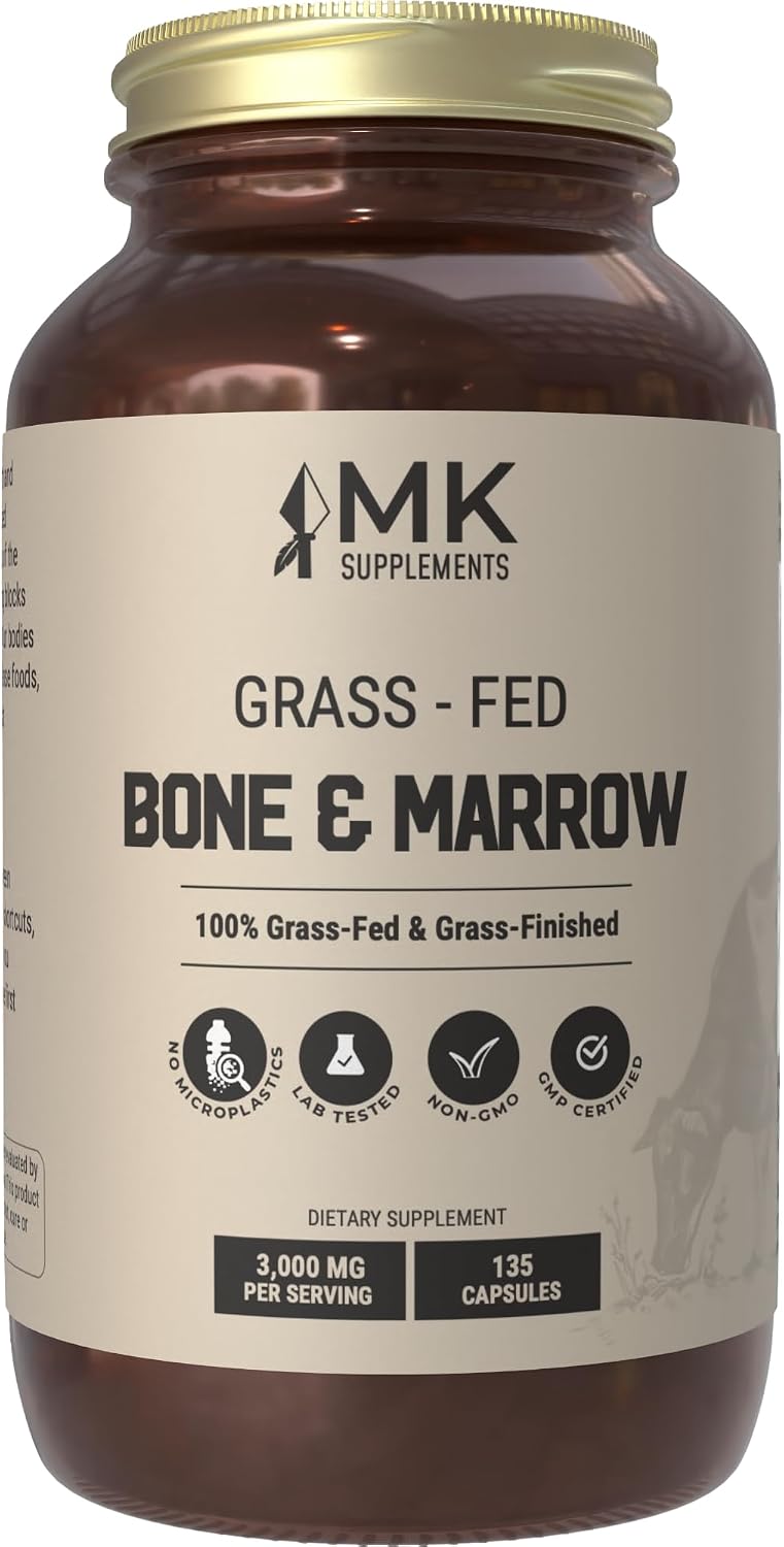 MK Supplements Grass-Fed Beef Organs Capsules | 5 Organs in Nature-Identical Ratios | B12, Copper & Haem Iron | Regeneratively Reared | 150 Capsules - görsel 9