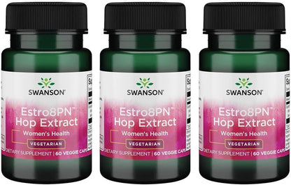 Swanson Estro8Pn Hop Extract 10 mg 60 Veg Capsules (3 Pack)